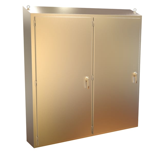 Hammond 3 Point Latch with Padlocking Electrical Enclosures, 74.13 in H, 12.13 in D, 75.13 in W - 2STFSD747512S16