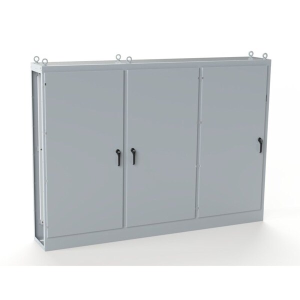 Saginaw Control & Engineering 3 Point Latch with Coinproof/Padlock Handle Electrical Enclosures, 84 in H, 18 in D, 118 in W - SCE-84XMR3D18