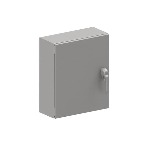 Wiegmann 1 Point Latch with Handle Electrical Enclosures, 20 in H, 8 in D, 16 in W - N412201608SS1PTC