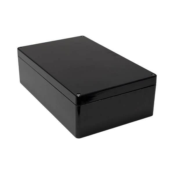 Hammond Screws Electrical Enclosures, 15-3/4 in H, 4.73 in D, 9.84 in W - 1590ZGRP243BK