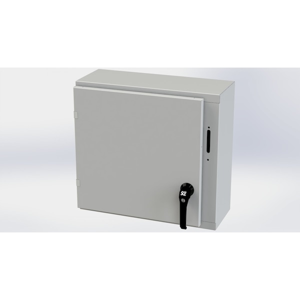 Saginaw Control & Engineering 2 Point Latch with Padlock Handle Electrical Enclosures, 20 in H, 8 in D, 21.38 in W - SCE-20XEL2108LPLG
