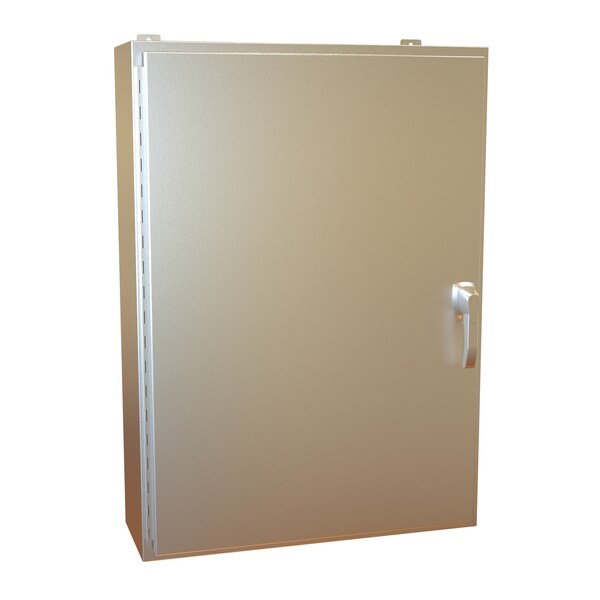 Hammond 3 Point Latch with Padlock Handle Electrical Enclosures, 42 in H, 10 in D, 30 in W - HW423010SSHK