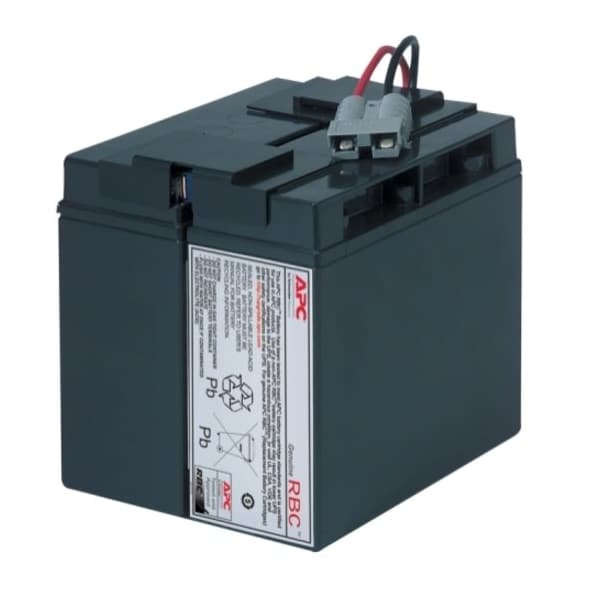 Apc UPS Battery, Mfr. No. SMT1500, 12V DC, 17 Ah, Detachable Cable - RBC7