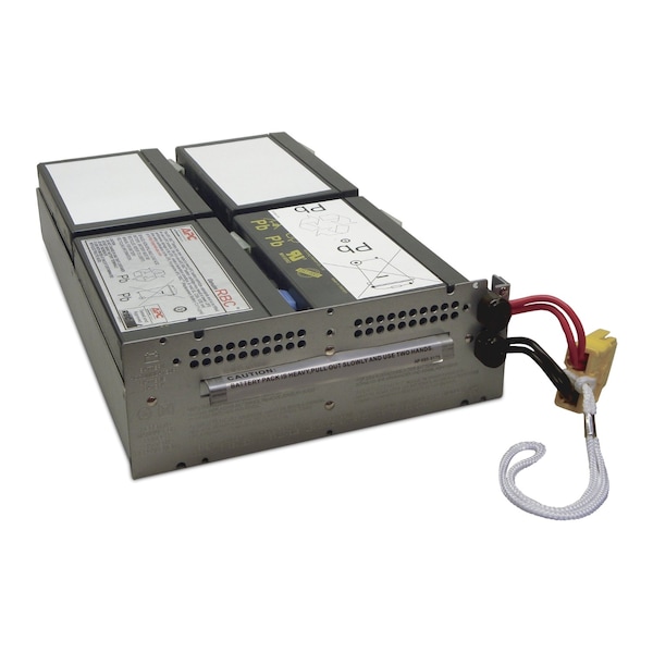 Apc UPS Battery, Mfr. No. SMT1500RM2U, 48V DC, Detachable Cable - APCRBC133