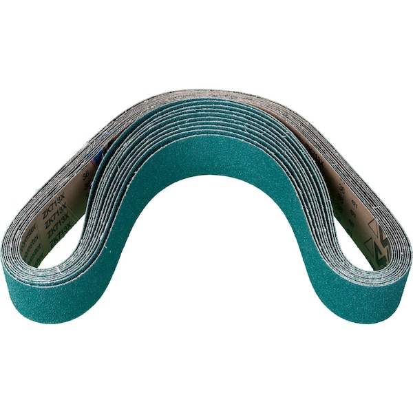 Cinturón Recubierto Pferd, Zirc, 2-1/2"x60", 36 Granos, Recubierto, 2-1/2" de Ancho, 60" de Largo, 36 Granos, Alúmina de Circonio - 49828