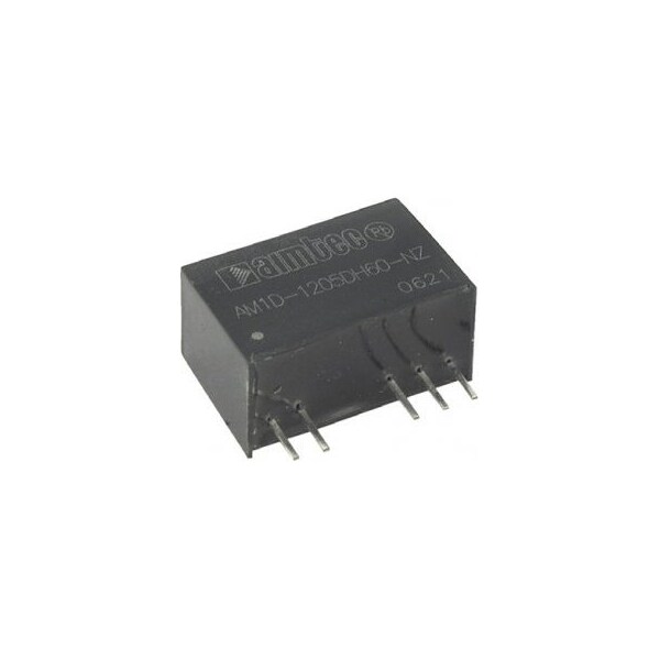 Aimtec DC to DC Converter, 5V DC to 5V DC, 1VA, 0 Hz, Plastic - AM1D-0505SH30-NZ
