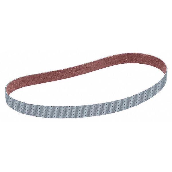 Banda de Lijado 3M, Recubierta, 1/2 pulg W, 24 pulg L, Grano A100, Fino, Óxido de Aluminio, 337DC, Gris - 7100089709