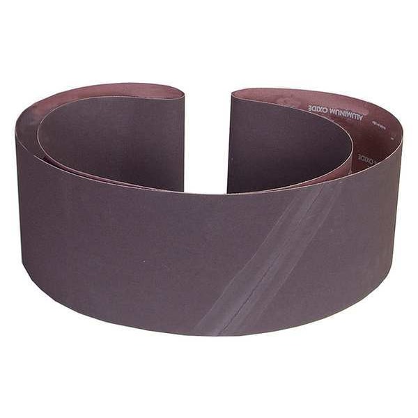 Cinturón de lijado abrasivo Norton, recubierto, 6 pulgadas de ancho, 89 pulgadas de largo, grano 120, fino, óxido de aluminio, Metalite R215, café - 07660760064