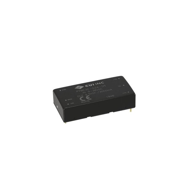 Cui Inc DC to DC Converter, 48V DC to 5/ -5V DC, 10VA, 0 Hz - PYBE30-Q48-D5