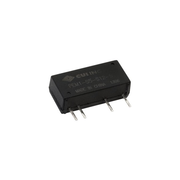 Cui Inc DC to DC Converter, 21.6-26.4V DC to 12V DC, 1VA, 0 Hz - PEM1-S24-S12-S
