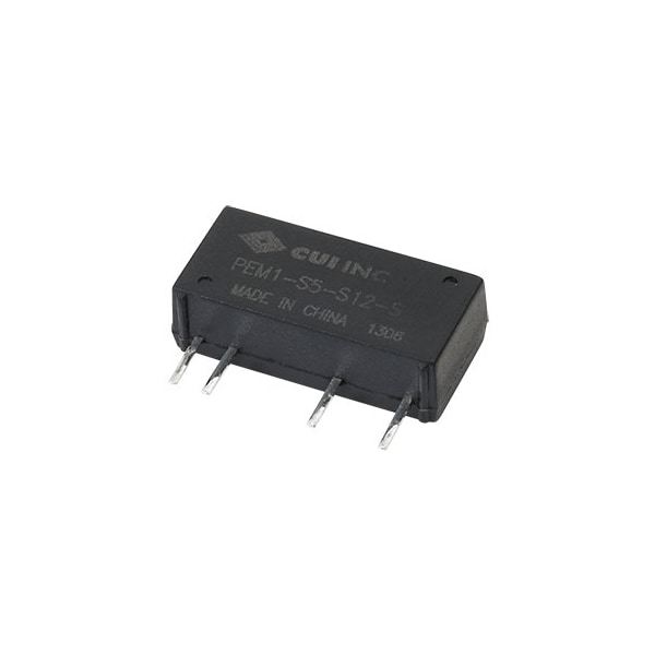 Cui Inc DC to DC Converter, 21.6-26.4V DC to 12V DC, 1VA, 0 Hz - PEM1-S24-S12-S