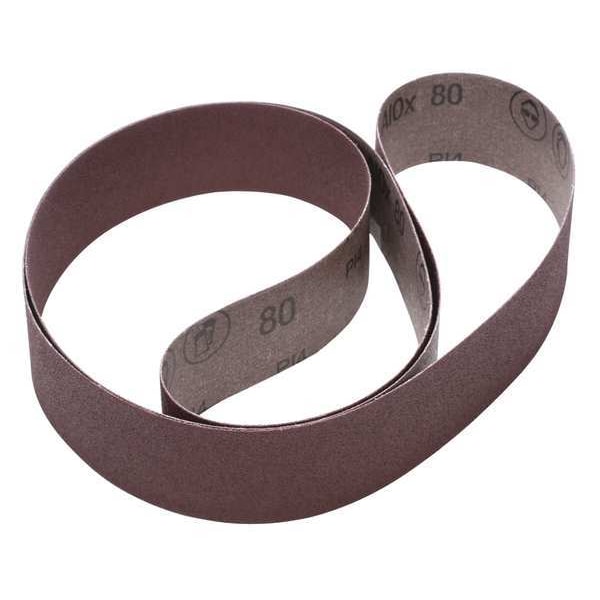 Cinta de lijado 3M, Recubierta, 2 pulgadas de ancho, 72 pulgadas de largo, 80 granos, No aplicable, Óxido de aluminio, 341D, Café - 60440196727
