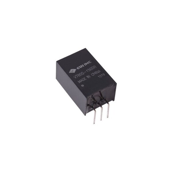 Cui Inc DC to DC Converter, 4.75-18V DC to 3.3V DC, 5VA, 0 Hz - V7803-1500R