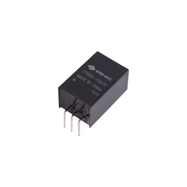 Cui Inc DC to DC Converter, 4.75-18V DC to 3.3V DC, 5VA, 0 Hz - V7803-1500R