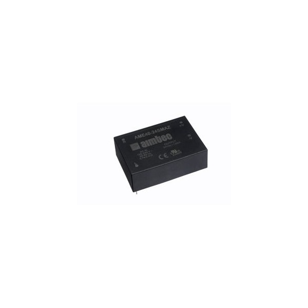 Aimtec AC/DC to DC Converter, 90-264V AC/130-370V DC to 5/-5V DC, 40VA, 47 to 440 Hz, Plastic - AME40-5DMAZ