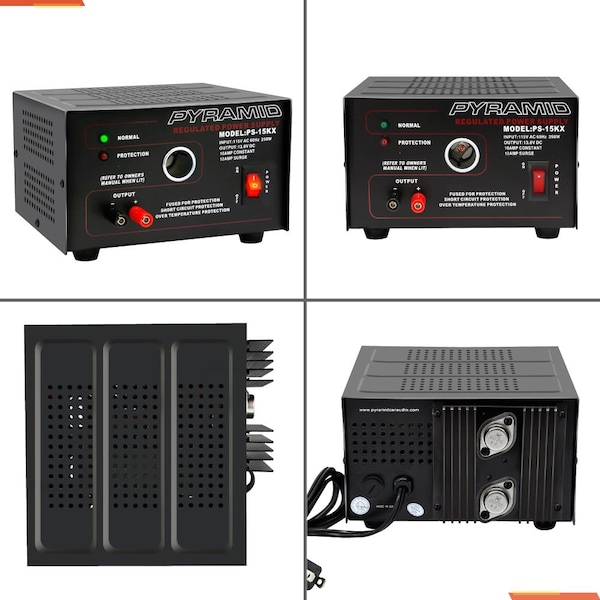 Pyramid AC to DC Converter, 115V AC to 13.8V DC, 60 Hz - PS15K.5