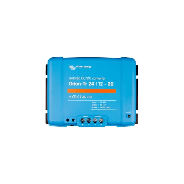Victron Energy DC to DC Converter, 24V DC to 12V DC, 360VA, 0 Hz, Screw Terminals - ORI241240110