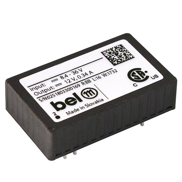 Bel Power Solutions DC to DC Converter, 16.8-75V DC to 5V DC, 3.5VA, 0 Hz, Through Hole - 40IMX4-05-8G