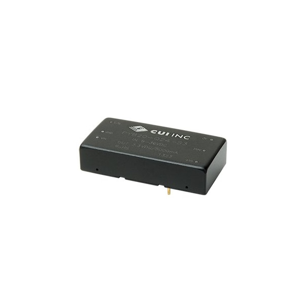 Cui Inc DC to DC Converter, 24V DC to 3.3V DC, 16.5VA, 0 Hz - PYB20-Q24-S3