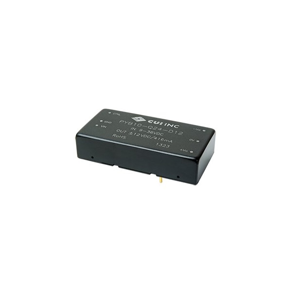 Cui Inc DC to DC Converter, 24V DC to 12V DC, 10VA, 0 Hz - PYB10-Q24-S12