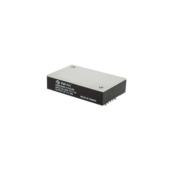 Cui Inc DC to DC Converter, 110V DC to 24V DC, 100VA, 0 Hz - VQB100R-T110-S24