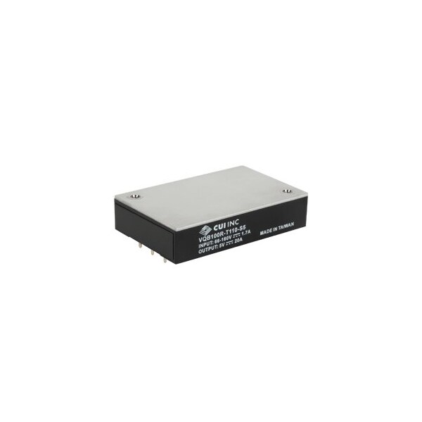 Cui Inc DC to DC Converter, 110V DC to 24V DC, 100VA, 0 Hz - VQB100R-T110-S24