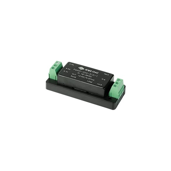 Cui Inc DC to DC Converter, 48V DC to 3.3V DC, 33VA, 0 Hz - PQA50-D48-S3-T