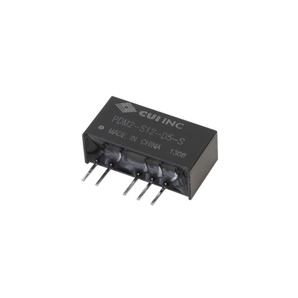 Cui Inc DC to DC Converter, 24V DC to 12/ -12V DC, 2VA, 0 Hz - PDM2-S24-D12-S
