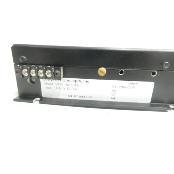 Converter Concepts DC to DC Converter, 10-40V DC to 28V DC, 0 Hz - VT25-182-10/FB
