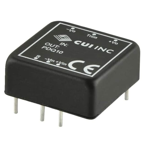 Cui DC to DC Converter, 48V DC to 12/-12V DC, 10VA, 0 Hz - PDQ10-Q48-D12-D