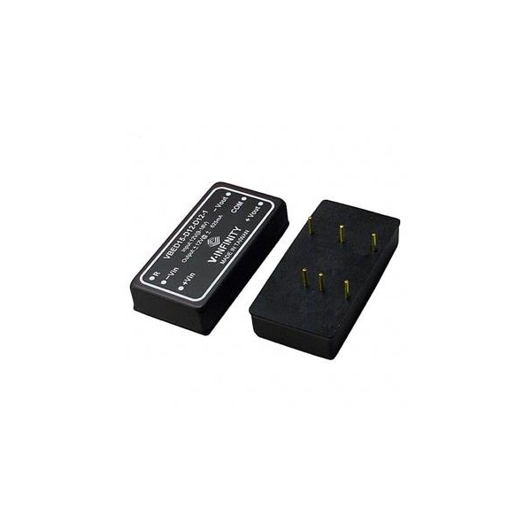 Cui Inc DC to DC Converter, 12V DC to 12/-12V DC, 15VA, 0 Hz - VBED15-D12-D12-1