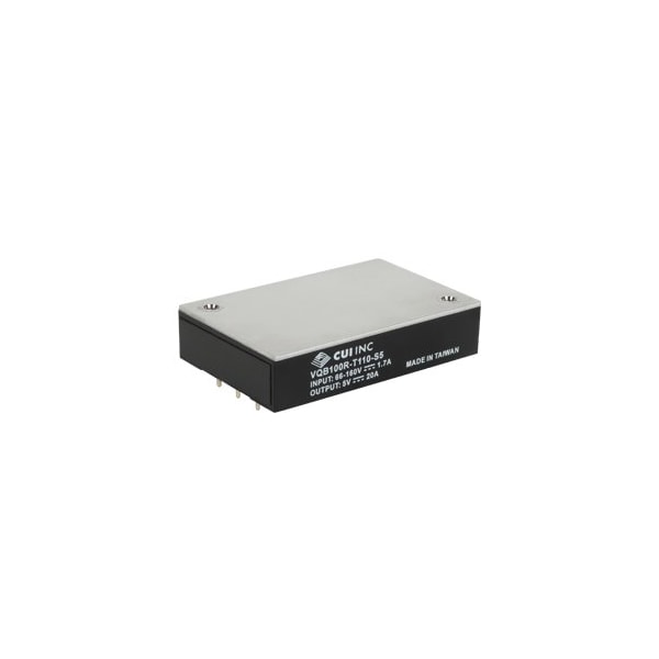 Cui Inc DC to DC Converter, 110V DC to 5V DC, 100VA, 0 Hz - VQB100R-T110-S5