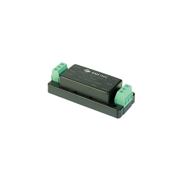Cui Inc DC to DC Converter, 24V DC to 5/ -5V DC, 15VA, 0 Hz, Chassis - PYB15-Q24-D5-T