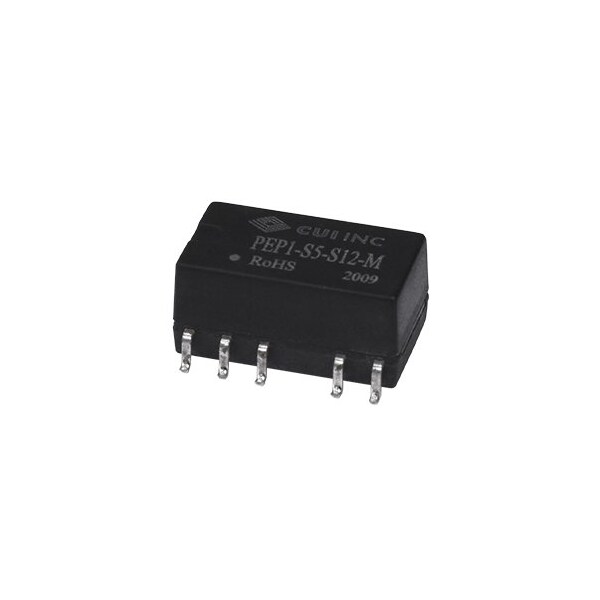 Cui Inc DC to DC Converter, 5V DC to 15V DC, 1VA, 0 Hz, Surface - PEP1-S5-S15-M