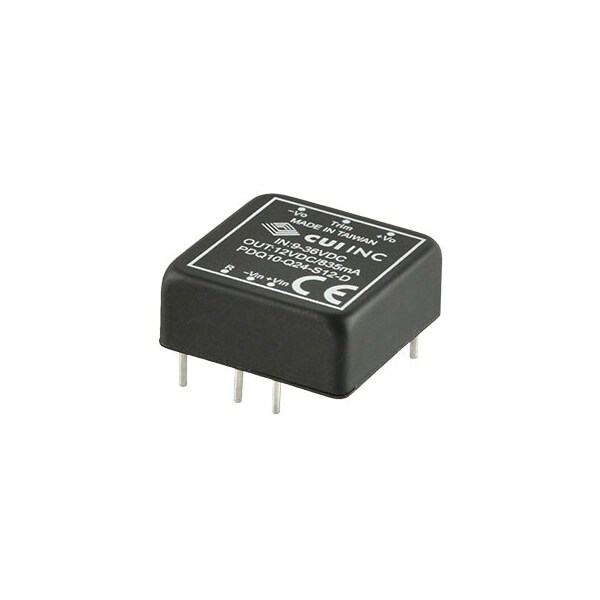 Cui Inc DC to DC Converter, 48V DC to 3.3V DC, 8.25VA, 0 Hz - PDQ10-Q48-S3-D