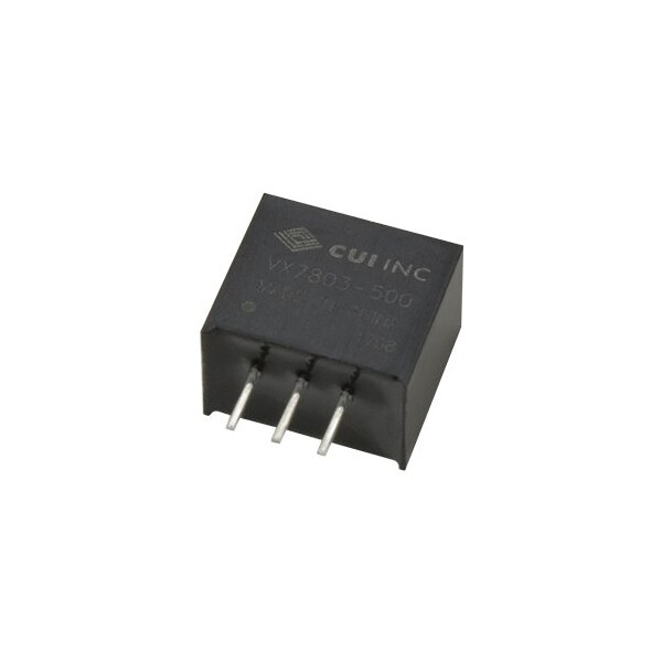 Cui Inc DC to DC Converter, 24V DC to 3.3V DC, 1.65VA, 0 Hz - VX7803-500