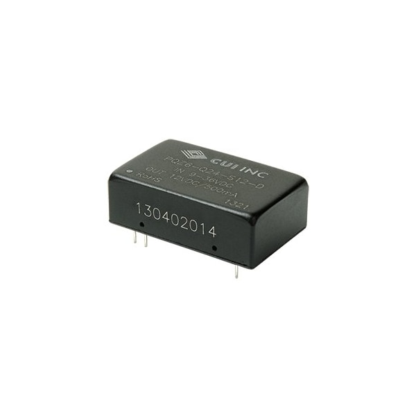 Cui Inc DC to DC Converter, 24V DC to 15/ -15V DC, 6VA, 0 Hz - PQZ6-Q24-D15-D