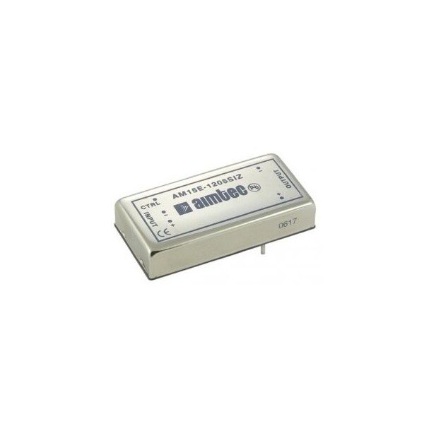 Aimtec DC to DC Converter, 48V DC to 3.3V DC, 15VA, 0 Hz, Nickel Coated Copper - AM15E-4803SIZ