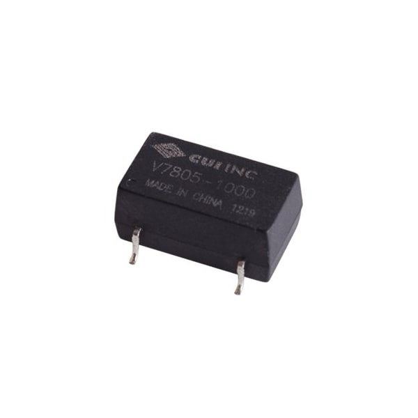 Cui Inc DC to DC Converter, 5-18V DC to 2.5V DC, 2.5VA, 0 Hz, Surface - V7802-1000-SMT