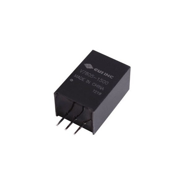 Cui Inc DC to DC Converter, 12V DC to 6.5V DC, 9.75VA, 0 Hz - V7806-1500