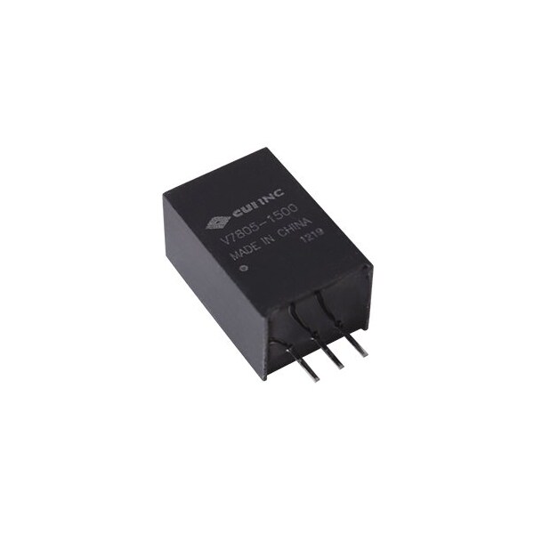 Cui Inc DC to DC Converter, 12V DC to 6.5V DC, 9.75VA, 0 Hz - V7806-1500