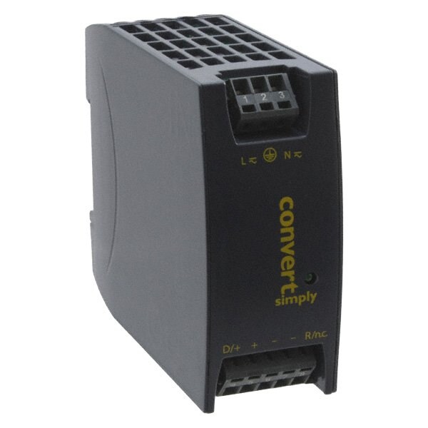 Bel Power Solutions AC to DC Converter, 85-264V AC to 24V DC, DIN Rail - LOK4601-2RG