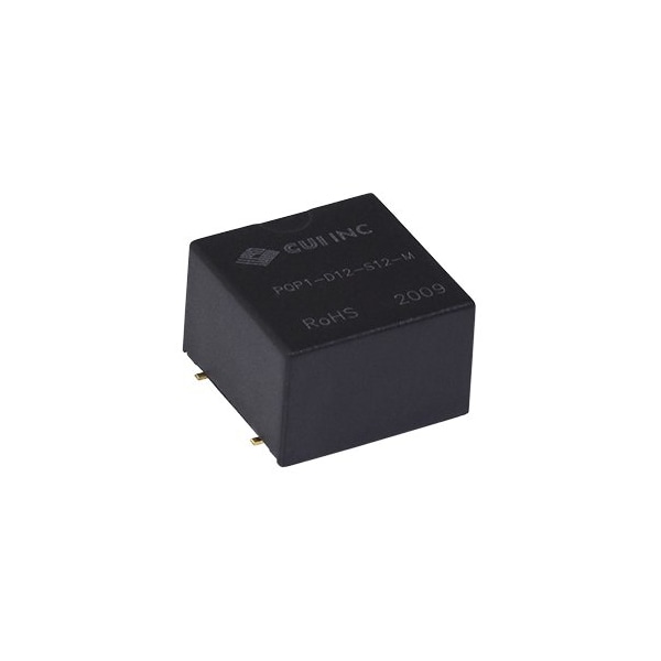 Cui Inc DC to DC Converter, 12V DC to 5V DC, 1VA, 0 Hz, Surface - PQP1-D12-S5-M
