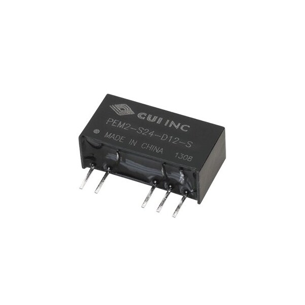Cui Inc DC to DC Converter, 10.8-13.2V DC to 5V DC, 2VA, 0 Hz - PEM2-S12-S15-S
