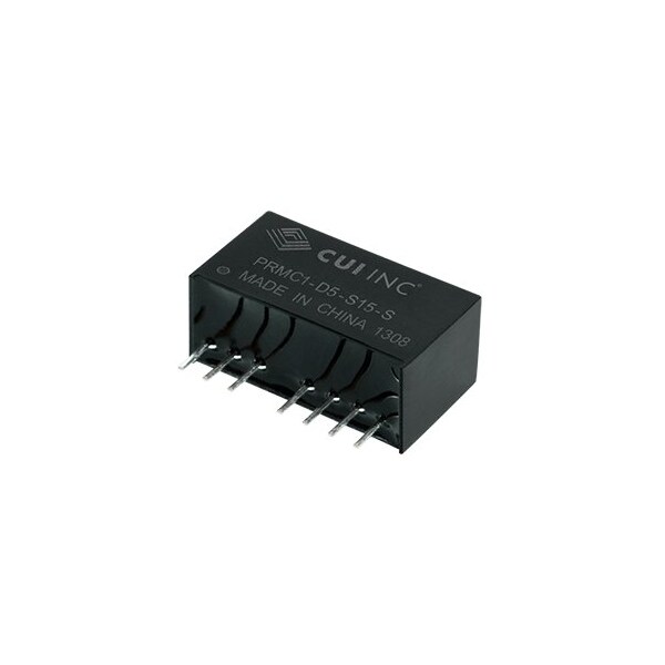 Cui Inc DC to DC Converter, 5V DC to 15V DC, 1VA, 0 Hz - PRMC1-D5-S15-S