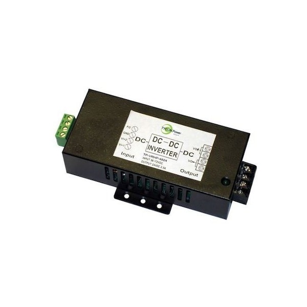 Tycon Systems DC to DC Converter, 36-72V DC to 56V DC, 70VA, 0 Hz, DIN Rail, Metal - TP-VRHP-4856