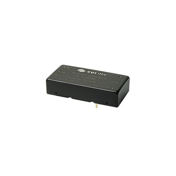 Cui Inc DC to DC Converter, 48V DC to 5V DC, 15VA, 0 Hz - PYB15-Q48-S5