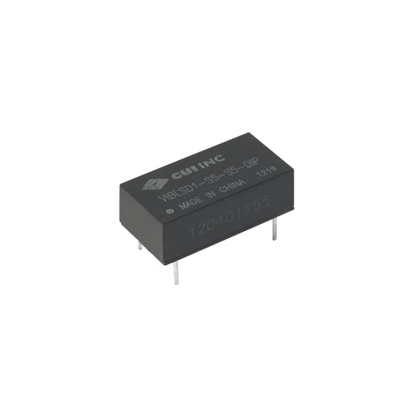 Cui Inc DC to DC Converter, 5V DC to 12V DC, 1VA, 0 Hz - VIBLSD1-S5-S12-DIP