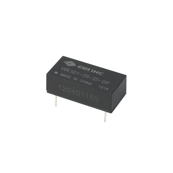 Cui Inc DC to DC Converter, 5V DC to 12V DC, 1VA, 0 Hz - VIBLSD1-S5-S12-DIP