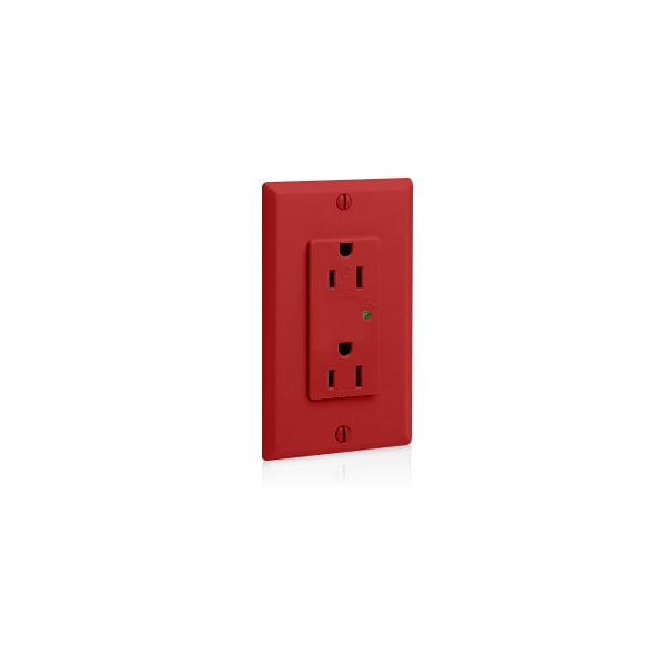 Leviton Surge Suppressor, 125V, 2 Poles, 3 Wires + Self-Ground, 27kA - 5280-R